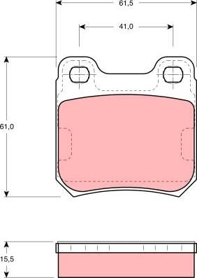 TRW GDB914 - Kit de plaquettes de frein, frein à disque cwaw.fr