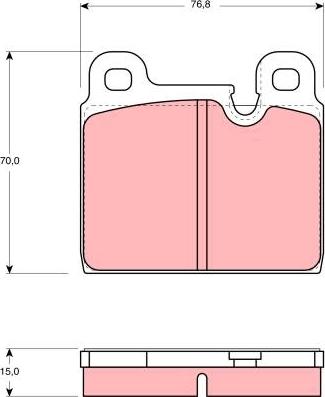 TRW GDB918 - Kit de plaquettes de frein, frein à disque cwaw.fr