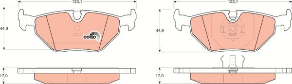 TRW GDB917 - Kit de plaquettes de frein, frein à disque cwaw.fr