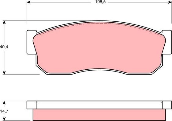 TRW GDB988 - Kit de plaquettes de frein, frein à disque cwaw.fr