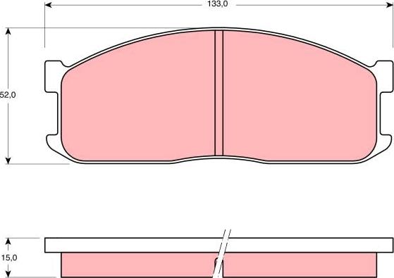 TRW GDB983 - Kit de plaquettes de frein, frein à disque cwaw.fr