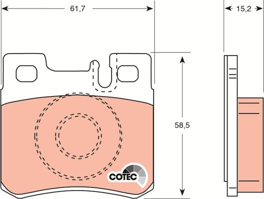 TRW GDB987 - Kit de plaquettes de frein, frein à disque cwaw.fr