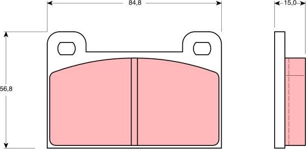 TRW GDB939 - Kit de plaquettes de frein, frein à disque cwaw.fr