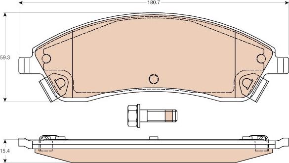 Akebono ACT1019 - Kit de plaquettes de frein, frein à disque cwaw.fr