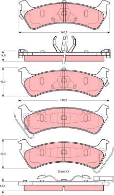 TRW GDB4094DT - Kit de plaquettes de frein, frein à disque cwaw.fr