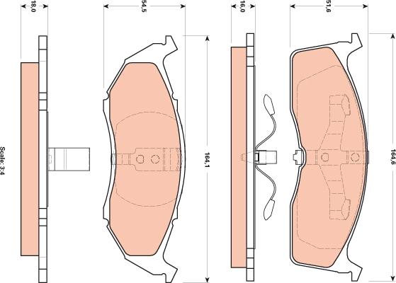 TRW GDB4091 - Kit de plaquettes de frein, frein à disque cwaw.fr