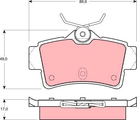 TRW GDB4060 - Kit de plaquettes de frein, frein à disque cwaw.fr