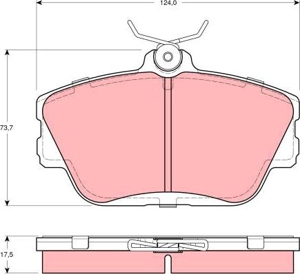 TRW GDB4063 - Kit de plaquettes de frein, frein à disque cwaw.fr