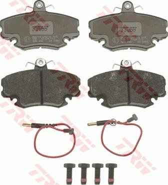 TRW GDB400 - Kit de plaquettes de frein, frein à disque cwaw.fr