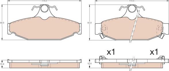 TRW GDB4089 - Kit de plaquettes de frein, frein à disque cwaw.fr