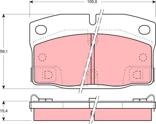 TRW GDB4082 - Kit de plaquettes de frein, frein à disque cwaw.fr