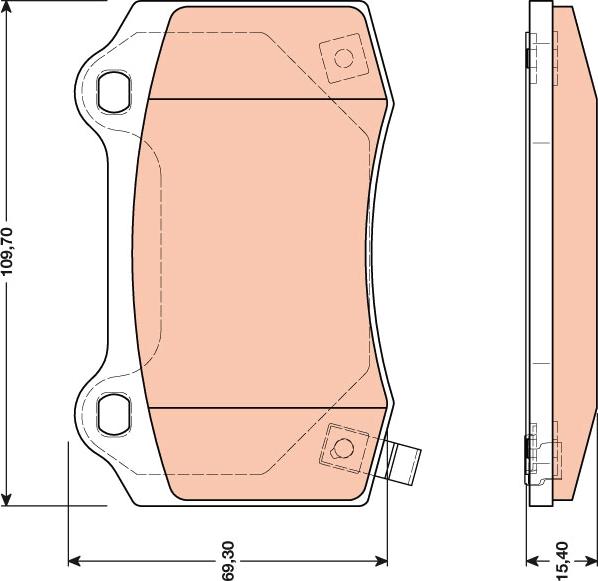 TRW GDB4171 - Kit de plaquettes de frein, frein à disque cwaw.fr