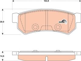 TRW GDB4178DT - Kit de plaquettes de frein, frein à disque cwaw.fr