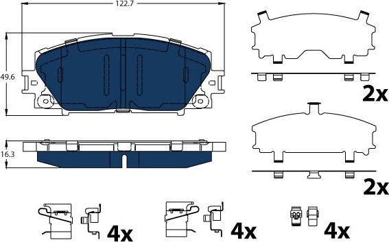 TRW GDB4173BTE - Kit de plaquettes de frein, frein à disque cwaw.fr