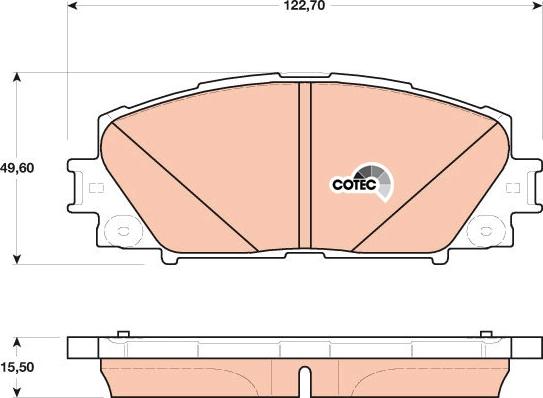 TRW GDB4173DT - Kit de plaquettes de frein, frein à disque cwaw.fr