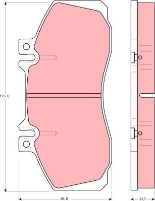 TRW GDB481 - Kit de plaquettes de frein, frein à disque cwaw.fr