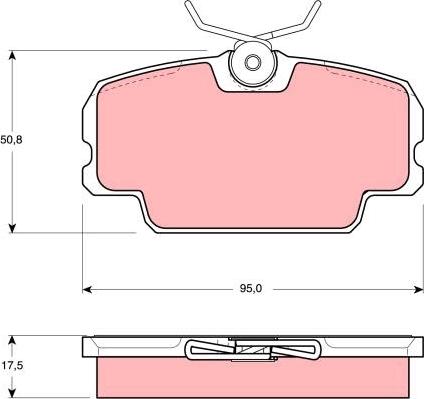 TRW GDB434 - Kit de plaquettes de frein, frein à disque cwaw.fr