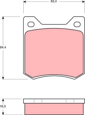 TRW GDB550 - Kit de plaquettes de frein, frein à disque cwaw.fr