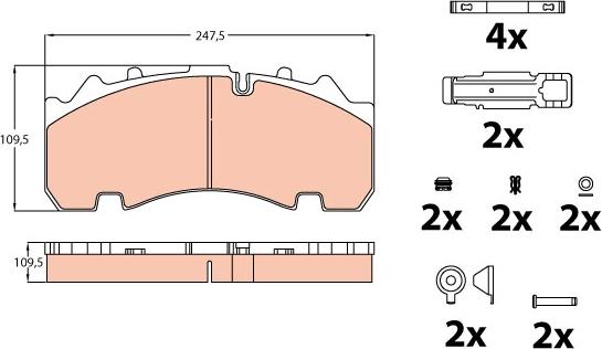 TRW GDB5091 - Kit de plaquettes de frein, frein à disque cwaw.fr