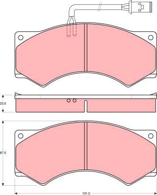 TRW GDB5054 - Kit de plaquettes de frein, frein à disque cwaw.fr