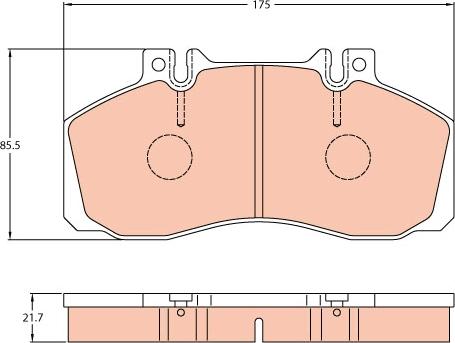 TRW GDB5050 - Kit de plaquettes de frein, frein à disque cwaw.fr