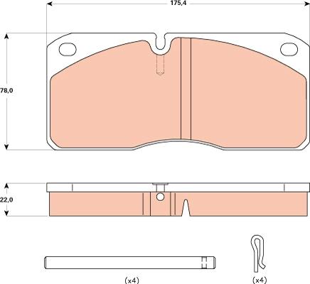 TRW GDB5058 - Kit de plaquettes de frein, frein à disque cwaw.fr