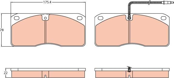 TRW GDB5057 - Kit de plaquettes de frein, frein à disque cwaw.fr