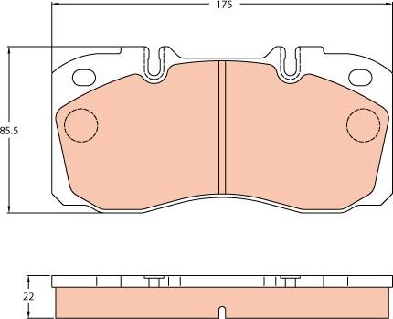 TRW GDB5068 - Kit de plaquettes de frein, frein à disque cwaw.fr