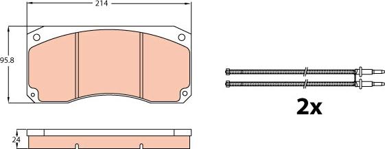 TRW GDB5008 - Kit de plaquettes de frein, frein à disque cwaw.fr