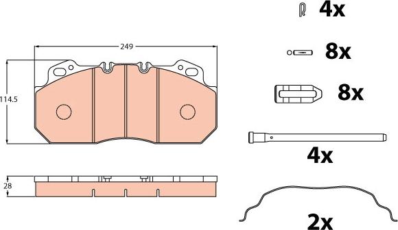 TRW GDB5019 - Kit de plaquettes de frein, frein à disque cwaw.fr