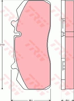 TRW GDB5083 - Kit de plaquettes de frein, frein à disque cwaw.fr