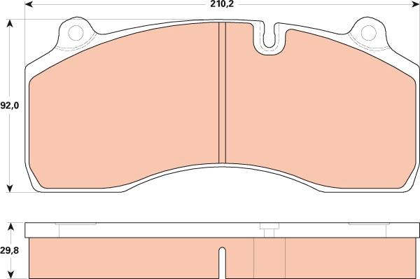 TRW GDB5100 - Kit de plaquettes de frein, frein à disque cwaw.fr