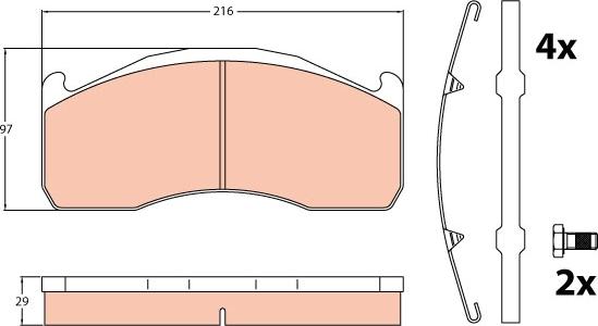 TRW GDB5103 - Kit de plaquettes de frein, frein à disque cwaw.fr