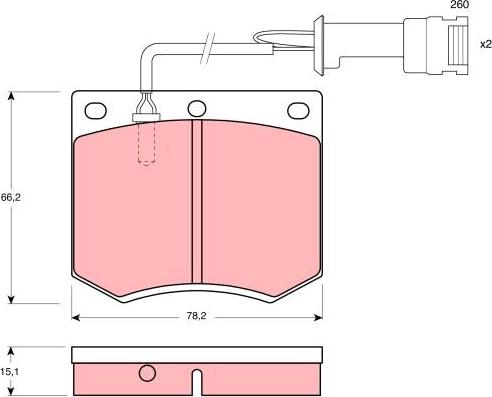 TRW GDB693 - Kit de plaquettes de frein, frein à disque cwaw.fr