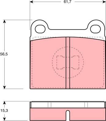 TRW GDB648 - Kit de plaquettes de frein, frein à disque cwaw.fr