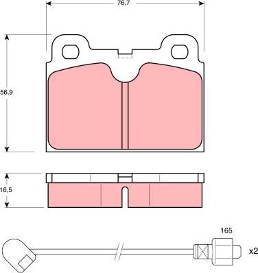 TRW GDB680 - Kit de plaquettes de frein, frein à disque cwaw.fr