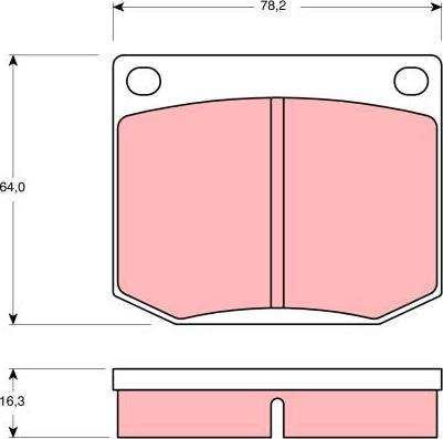 TRW GDB637 - Kit de plaquettes de frein, frein à disque cwaw.fr