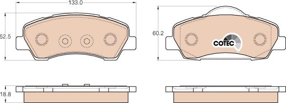 TRW GDB1992 - Kit de plaquettes de frein, frein à disque cwaw.fr