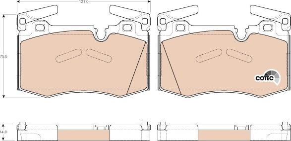 TRW GDB1948 - Kit de plaquettes de frein, frein à disque cwaw.fr