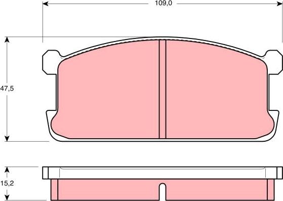 TRW GDB194 - Kit de plaquettes de frein, frein à disque cwaw.fr