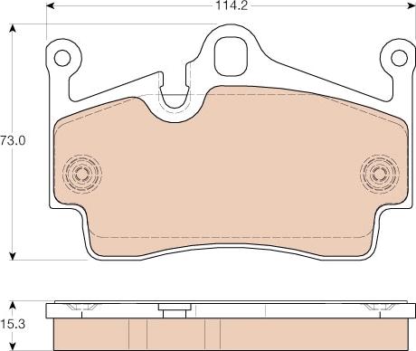 TRW GDB1961 - Kit de plaquettes de frein, frein à disque cwaw.fr