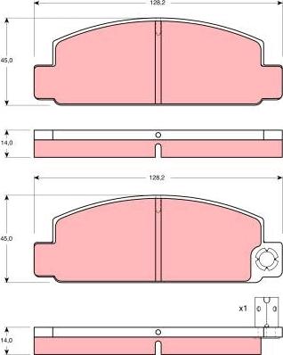 TRW GDB196 - Kit de plaquettes de frein, frein à disque cwaw.fr