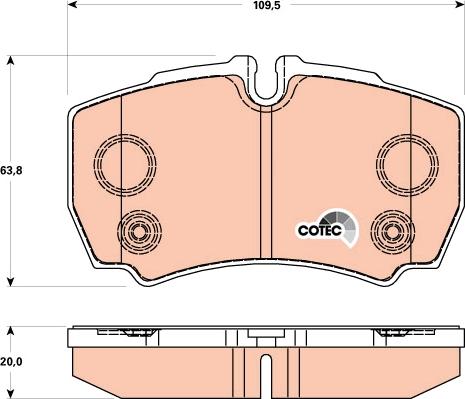 TRW GDB1901 - Kit de plaquettes de frein, frein à disque cwaw.fr