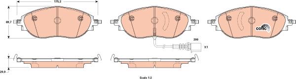 TRW GDB1918 - Kit de plaquettes de frein, frein à disque cwaw.fr