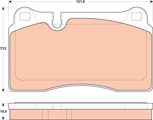 TRW GDB1912 - Kit de plaquettes de frein, frein à disque cwaw.fr