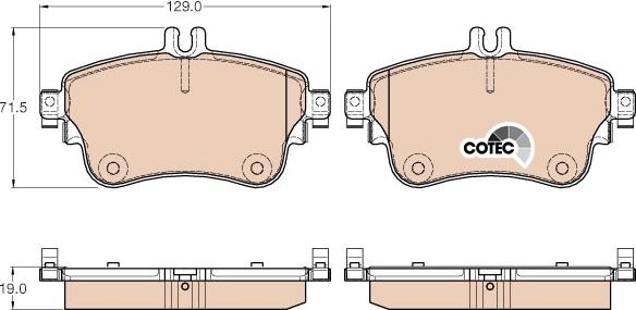 TRW GDB1933 - Kit de plaquettes de frein, frein à disque cwaw.fr