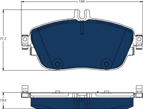 TRW GDB1932BTE - Kit de plaquettes de frein, frein à disque cwaw.fr