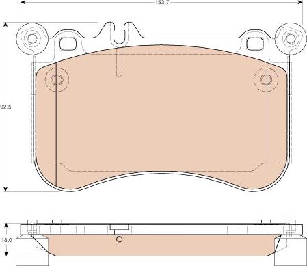 TRW GDB1972 - Kit de plaquettes de frein, frein à disque cwaw.fr