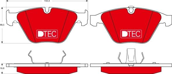 TRW GDB1498DTE - Kit de plaquettes de frein, frein à disque cwaw.fr