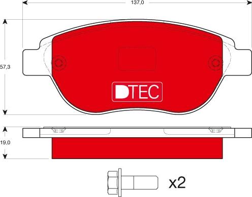 TRW GDB1464DTE - Kit de plaquettes de frein, frein à disque cwaw.fr